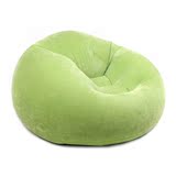 INTEX懒骨头充气沙发床 躺椅折叠椅 豪华单人植绒 懒人休闲沙发