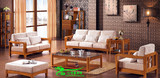 6810现代中式柚木家具 一二三位沙发 组合沙发 实木沙发贵妃沙发