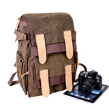 C+R复古旅游男女包相机包摄影包单反包 双肩包背包电脑包帆布包FC