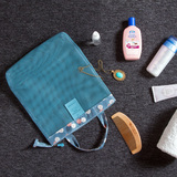 日本购手提洗漱包便携旅行必备化妆包透明防水包游泳化妆品收纳包