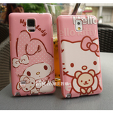 Hellokitty猫 美乐蒂 三星Note5手机壳 Note2/3/4粉色卡通保护壳