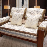 实木现代中式沙发垫四季防滑欧式坐垫子布艺简约组合贵妃套巾定做