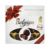 【天猫超市】比利时进口 Belgian白丽人贝壳形夹心黑巧克力250g