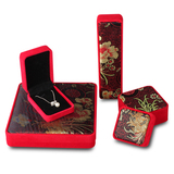 中式高档求婚戒指盒把件盒挂件珠宝饰品项链手镯首饰收纳包装盒子