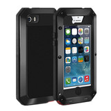 苹果iPhone5se手机壳5s硅胶保护套金属铠甲新款5三防摔钢铁侠防刮