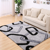 简约现代弹力丝地毯图案客厅地毯茶几卧室床边毯房间满铺地毯定制