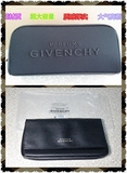 台湾专柜限量赠品Givenchy纪梵希立体硬挺皮革手拿包晚宴包化妆包