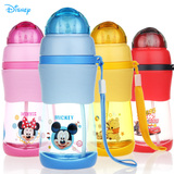 迪士尼儿童吸管杯夏天水杯防漏卡通手提便携小孩幼儿杯子宝宝水壶