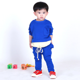 儿童套装长袖男童女童装春装韩版宝宝小童卫衣长裤休闲运动两件套