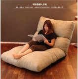 日式简约懒人沙发床榻榻米小户型超巨大多功能可调档休闲布艺沙发