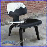 CL2001 埃姆斯曲木椅-矮凳黑白毛牛皮  LCW 奶牛皮小狗椅