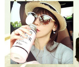 韩国女士可爱日本时尚型学生创意水杯子梨花杯便携清新保温杯包邮