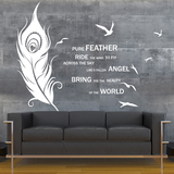 创意个性孔雀羽毛墙贴纸自粘客厅沙发卧室背景装饰大型贴画可移除