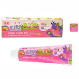 韩国B＆B婴儿牙膏进口正品保宁儿童牙膏草莓橙子味90g适合3岁以上