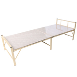 折叠床单人床午休床钢木床木板床硬板海绵床办公室午睡床简易加固