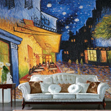 大型壁画欧式风景街景油画客厅卧室书房玄关沙发背景装饰墙纸壁纸