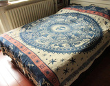 外贸沙发巾沙发毯神秘星座毯子线毯加厚全盖防尘罩挂毯床尾布艺