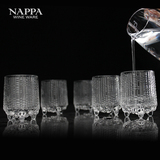 NAPPA白酒杯套装 水晶玻璃烈酒杯烧酒杯 手工雕刻茅台杯吞杯特价