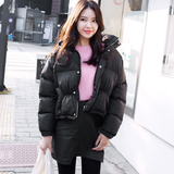 韩国代购2015秋冬新款宽松大码加厚女款小棉衣外套女短款羽绒棉服