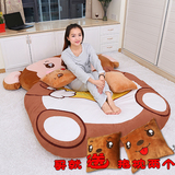 龙猫床创意懒人沙发床单人 可折叠榻榻米床垫可爱卧室小沙发卡通