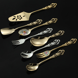 日本Salus咖啡勺子创意不锈钢长柄搅拌勺樱花小勺子Zakka复古餐具
