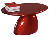 HJ创意钢琴漆茶几 时尚简约 玻璃钢台 蘑菇桌 现代个性茶几餐台椅
