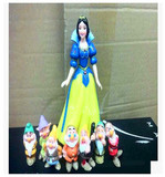 白雪公主和七个小矮人玩具 全套8款娃娃公仔模型摆件儿童礼物
