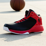 乔丹男鞋篮球鞋正品战靴品牌新款透气气垫耐磨男士高帮球鞋子黑色