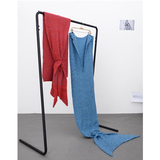 欧美韩版新款 美人鱼尾巴毯子保暖 懒人沙发针织毛线毯子 5365