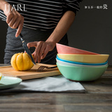 亿嘉 日式韩式创意甜品汤碗水果沙拉碗盘子欧式陶瓷餐具套装 和玉