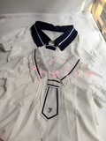 【灰音家】海军领小领带雪纺短袖衬衫 领带可拆卸 lolita衬衫