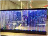 热卖水幕墙气泡水帘LED 亚克力水舞屏风隔断玄关可定做鱼缸水族箱