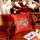 定制新中式古典喜庆结婚靠垫中国风沙发垫红木椅子抱枕婚庆靠枕