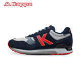 Kappa男女运动鞋 情侣复古跑步鞋 系带休闲翻毛皮鞋-K0455MM52