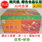 高州特产新鲜红薯黄心地瓜爆皮王番薯-番薯王(黄白紫混合)13斤/箱