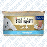 M。德国包邮Gourmet Gold FeinePastete精细猫罐头金枪鱼味24*85g