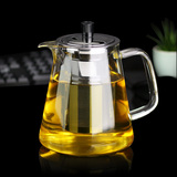 功夫茶具玻璃茶壶加厚耐热透明泡茶壶不锈钢过滤内胆可加热冲茶器