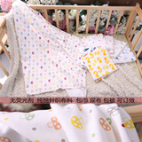 无荧光剂100%纯棉针织布料婴儿包巾宝宝包裹巾可订做尿布包巾床品