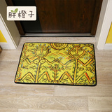 门厅美式乡村脚垫几何图案防滑可手洗进门家用猫咪成品地毯地垫