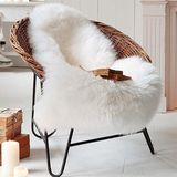 澳洲羊毛椅垫坐垫整张羊皮沙发垫皮毛一体防滑飘窗垫可定制