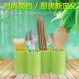 筷子筒 塑料家用筷笼韩式厨房用品沥水架多功能架摆台餐厅筷子篓