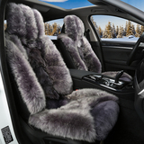 新奔驰CLS320冬季澳洲羊毛汽车坐垫狐狸毛保暖皮草汽车座垫毛绒垫