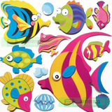 幼儿园装饰品 卡通3D立体装饰墙贴 贴画 卡通装饰组合 海底世界