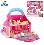 正品Hello kitty凯蒂猫玩具 迷你娃娃屋KT32345 女孩过家家玩具
