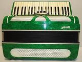 美国代购手风琴 开关3绿白键盘120低音钢琴 专业初学者成人