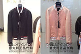 RURU意大利正品代购 PINKO 16春夏黑色粉色拉链短外套夹克