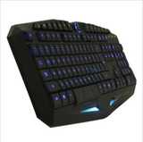正品 精灵雷神K9键盘 USB有线 带LED灯 双色背光 CF游戏电脑键盘