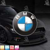 BMW宝马标志LOGO反光车贴性汽车贴纸 车身小贴画装饰多尺寸可定做