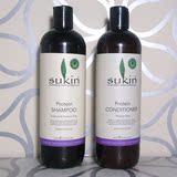 国内现货Sukin苏芊纯天然保湿修护洗发水 护发素套装250ml+250ml