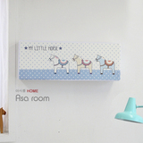【ASA ROOM】韩国正品代购 可爱的卡通小马全包壁挂式空调罩 kt46
